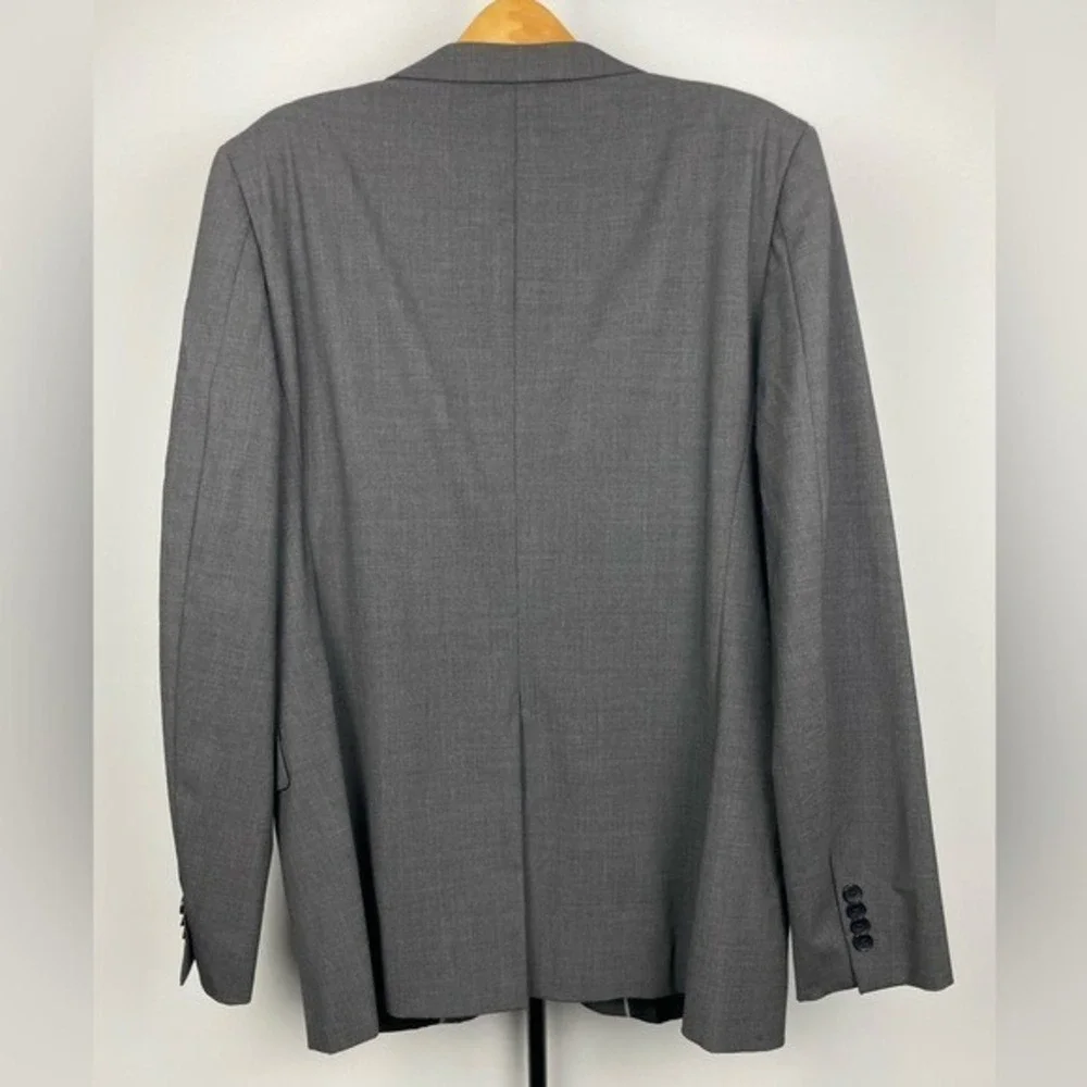 Theory Charcoal Gray Xylo Godsford Stretch‎ Wool 2 Button Suit Jacket Blazer 42R